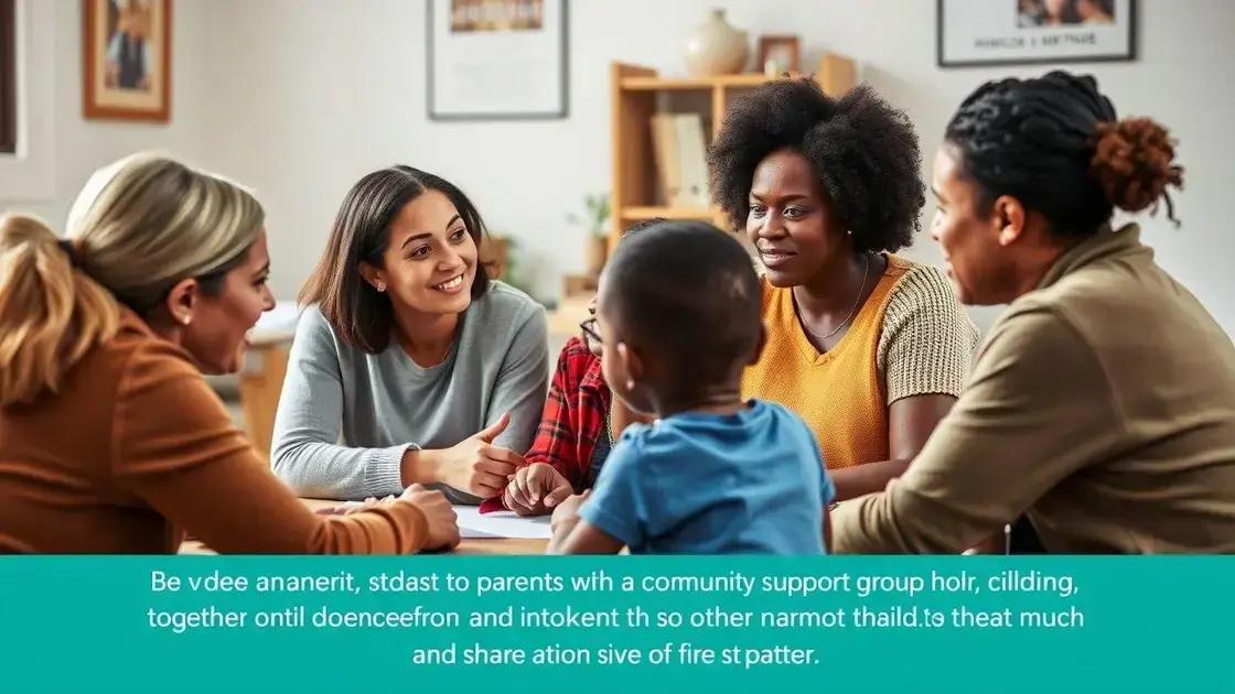 Community support networks for student parents