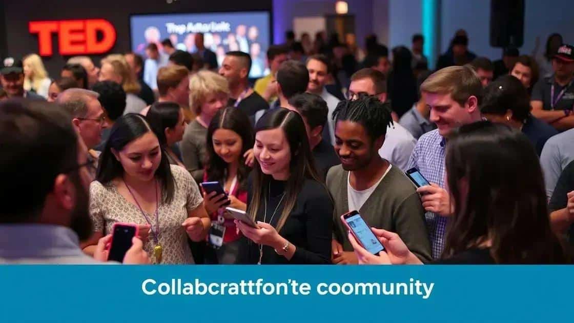 Engaging with the TED community during the event