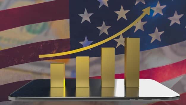 A graph showing the projected growth of the BNPL market in the US from 2023 to 2025, highlighting the increasing adoption rates among different age groups. The graph uses bright, contrasting colors to clearly display the upward trend.