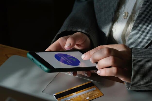 A close-up of a smartphone screen displaying a digital wallet app with multiple credit cards loaded, highlighting the ease of managing finances in one place.