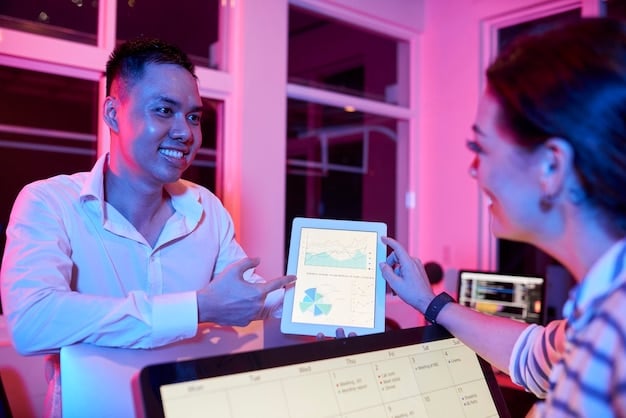 A diverse group of people interacting with holographic financial charts and AI interfaces, demonstrating the accessibility and user-friendliness of AI-driven fintech services.