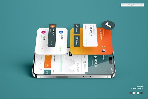 A smartphone displaying a mobile wallet app with various credit cards and loyalty cards. The user interface is clean and modern.