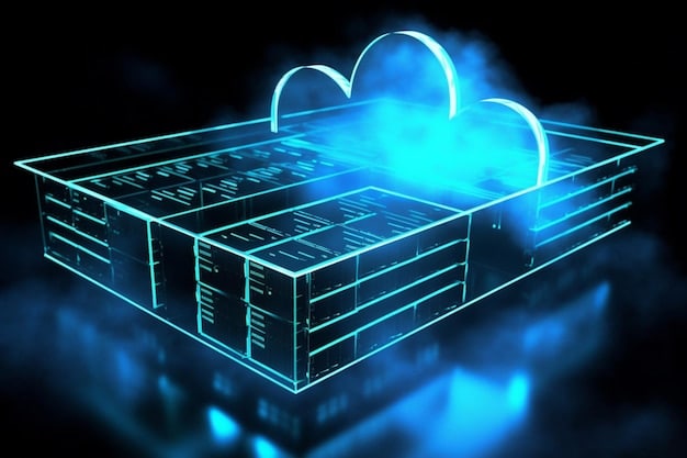 A graphical representation of a multi-layered cloud security architecture. The image should depict various security layers, including network security, data encryption, identity and access management, and threat detection. Each layer should be represented visually with appropriate icons and symbols.