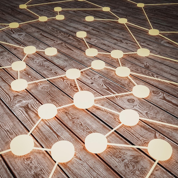 A graphic representation of interconnected nodes forming a supply chain, with highlighted sections indicating potential vulnerabilities. The image has a dark blue and green color scheme to convey a sense of security and technological integration. It underscores the complex relationships and potential security risks inherent in supply chain management.