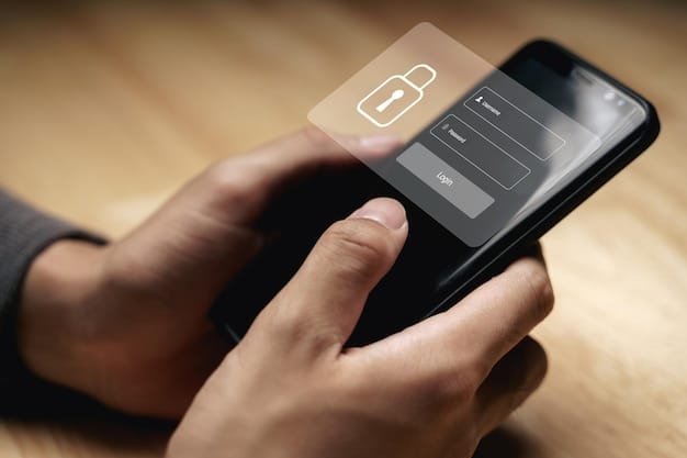 A close-up of a smartphone displaying a one-time password (OTP) generated by an authenticator app. The background is blurred, focusing on the secure authentication process.