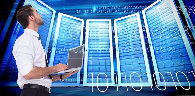 A visual representation of data flowing into a SIEM system from various sources like servers, firewalls, and applications, illustrating the data collection and normalization process.