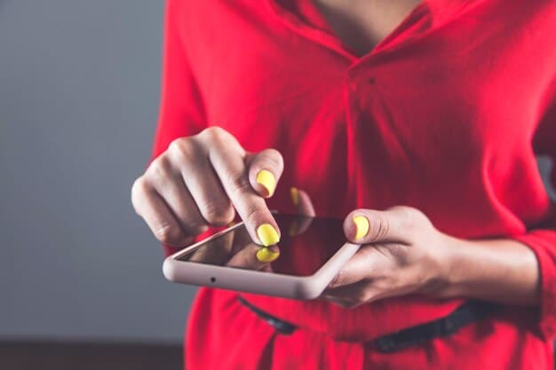 A conceptual image showing a customer interacting with a fintech app on their smartphone. The app interface features personalized recommendations, offers, and financial insights tailored to the user's specific needs and financial goals. The color scheme is warm and inviting, emphasizing the personalized aspect of the experience.