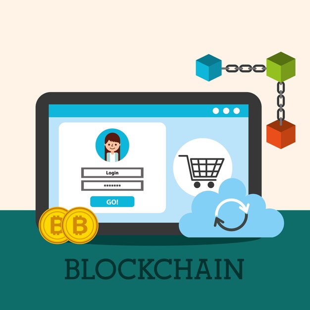 A graphic depicting a simplified blockchain payment transaction. A sender initiates a payment on their mobile device, which is then validated by the blockchain network and instantly transferred to the recipient's account. The background shows a network of interconnected nodes, representing the decentralized nature of the blockchain.