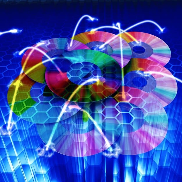 A visual representation of a blockchain network, showing interconnected nodes forming a chain. Enhance the image with vibrant colors to highlight the seamless flow of data and transactions.