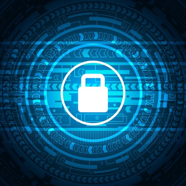 A stylized depiction of a digital vault securely containing data, with layers of encryption and key symbols, highlighting enhanced data privacy and protection in the US fintech sector.