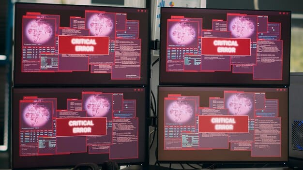 A detailed close-up of a computer screen displaying a complex AI algorithm, focusing on the data analysis and predictive modeling capabilities. The screen also shows financial data and charts, illustrating the AI's role in processing and interpreting financial information.