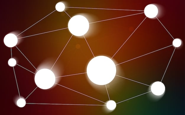A graphical representation showing a network of interconnected nodes, each representing a fintech company or a traditional bank, symbolizing the collaborative ecosystem and data flow between these entities.