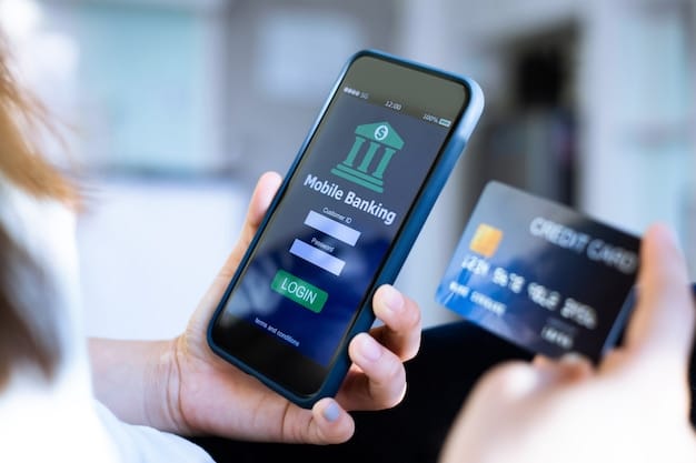 A visual representation of a mobile banking app interface being used by an individual in a rural community, symbolizing increased access to financial services for underserved populations through fintech.