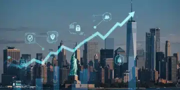 US Fintech Investment Trends: Q4 2024 to Q1 2025 Financial Impact Dynamic digital illustration showing US fintech investment trends, financial growth, and market innovation across Q4 2024 and Q1 2025.