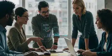 US small business owners optimizing international digital payment costs on a dashboard.