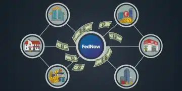 FedNow instant payment network optimizing US business transactions for cost reduction.