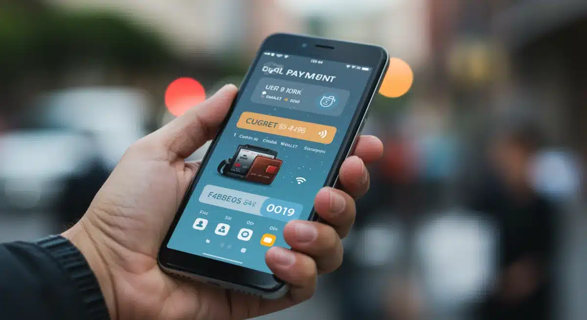 User interacting with a digital wallet on a smartphone, illustrating ease of digital payment adoption.