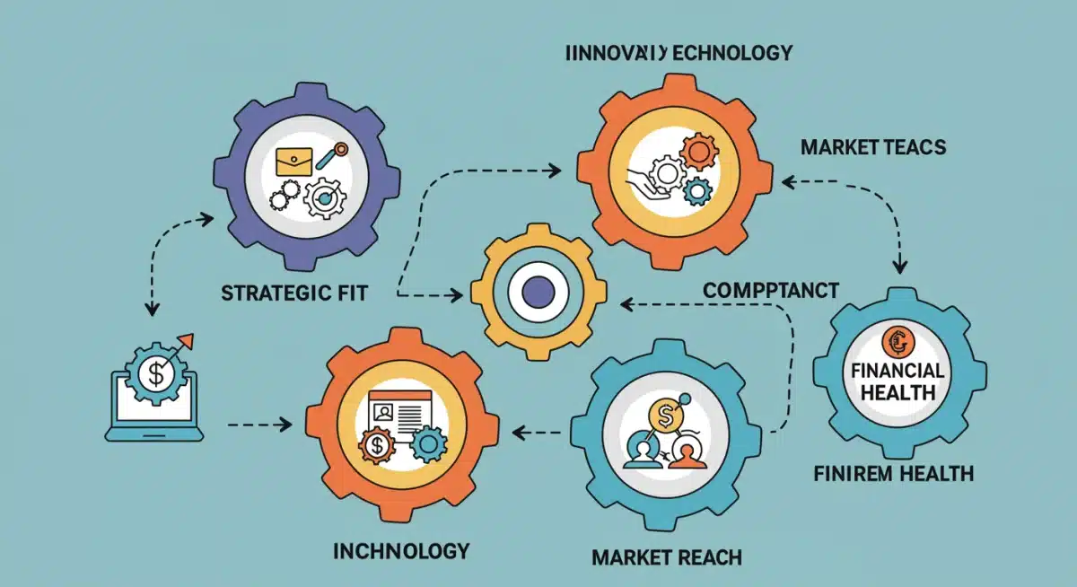 Infographic of 5 key factors for successful fintech acquisitions