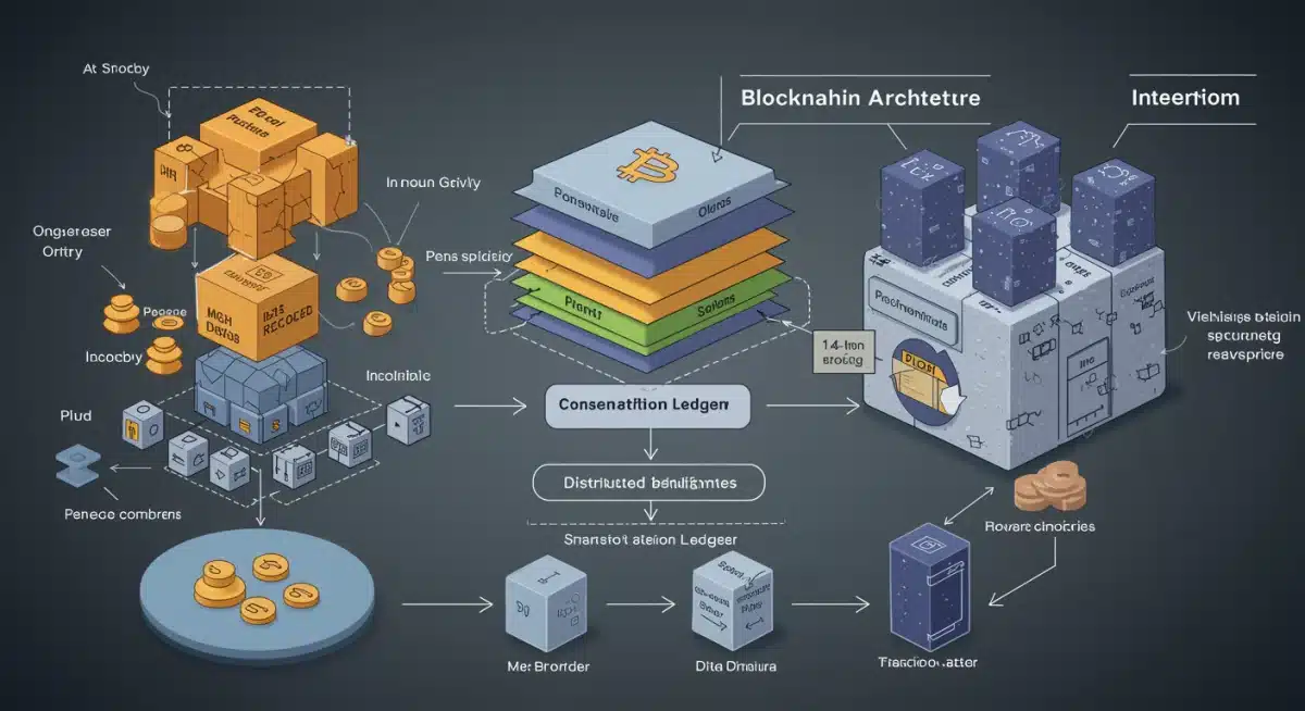 Detailed blockchain architecture diagram for fintech applications