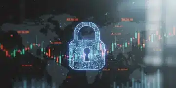 Digital padlock securing financial data in a fintech environment