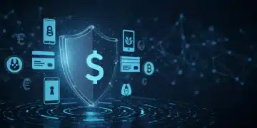 Digital shield protecting online payment methods from cyber threats, representing robust fraud prevention strategies.