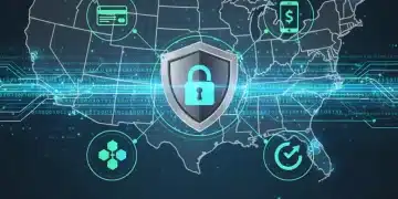 Digital shield protecting financial data with interconnected fintech icons, representing the 2026 Consumer Data Protection Act.