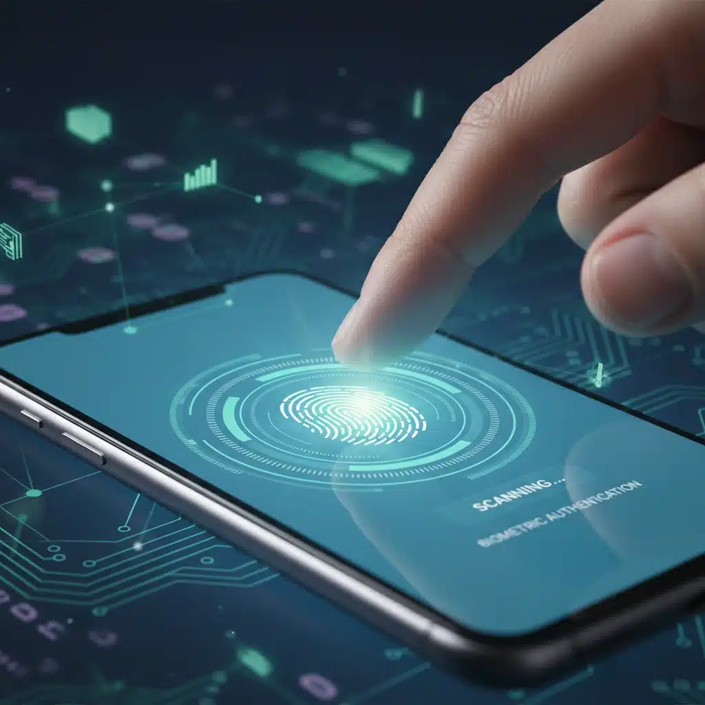 Biometric fingerprint scan for secure fintech login